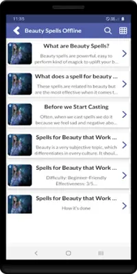 Beauty Spells - Offline android App screenshot 2